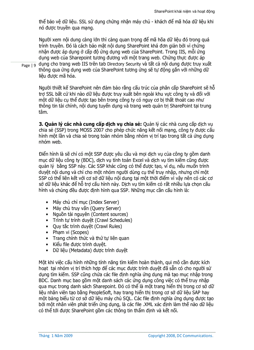 image for page SharePoint khái niệm và hoạt động