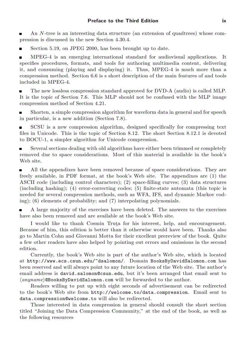 image for page Data Compression The Complete Reference