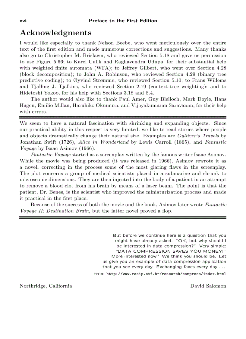 image for page Data Compression The Complete Reference