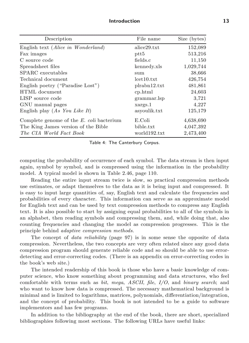 image for page Data Compression The Complete Reference