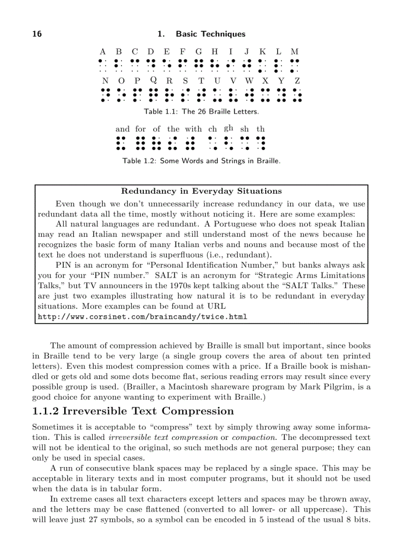 image for page Data Compression The Complete Reference