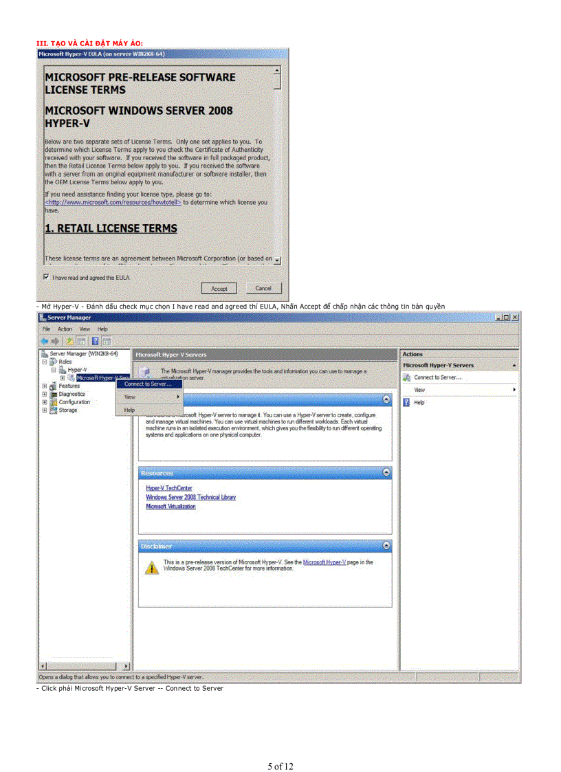 image for page Tạo và quản lý máy ảo với Hyper V trên Windows Server 2008