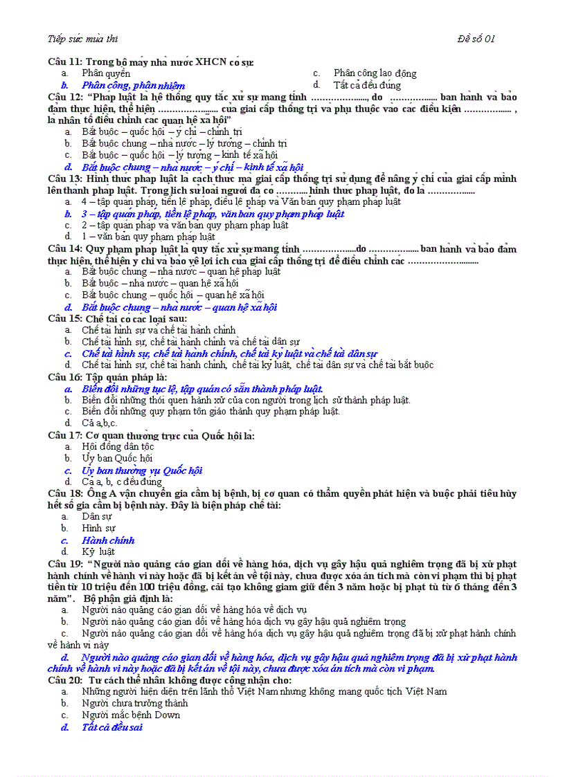 image for page Đề thi pháp luật đại cương