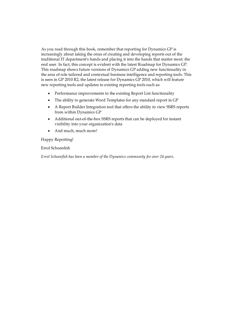 image for page Microsoft Dynamics GP 2010 Reporting