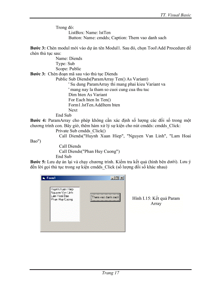 image for page Bài tập Visual Basic THIẾT KẾ BIỂU MẪU DÙNG CÁC ĐIỀU KHIỂN