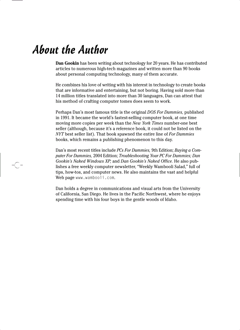 image for page C for Dummies