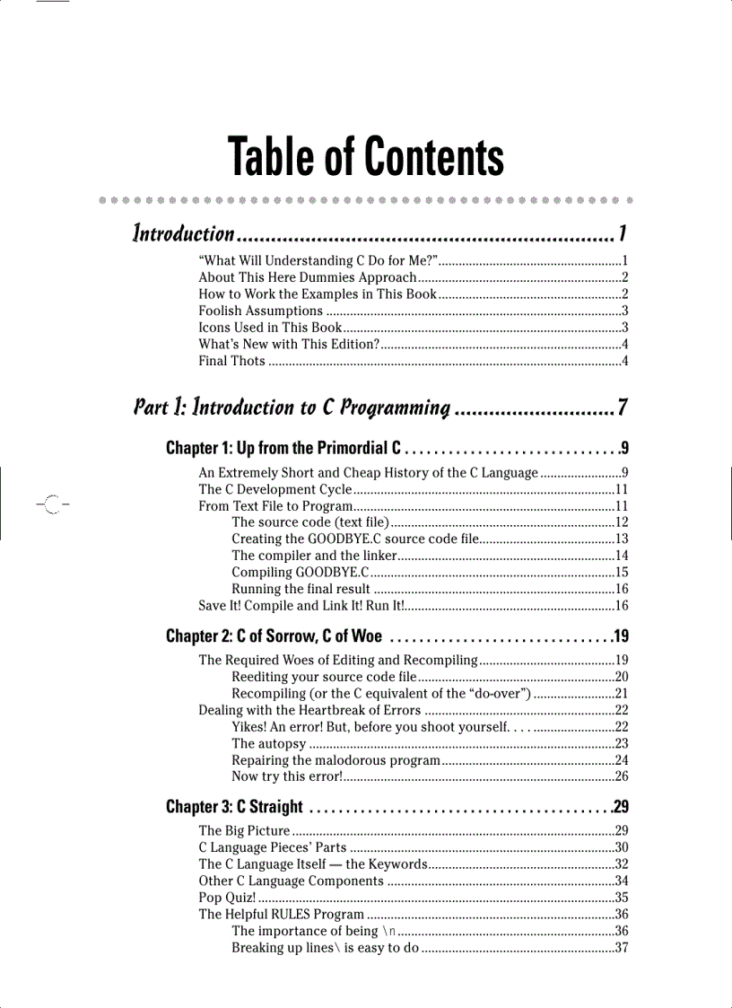 image for page C for Dummies