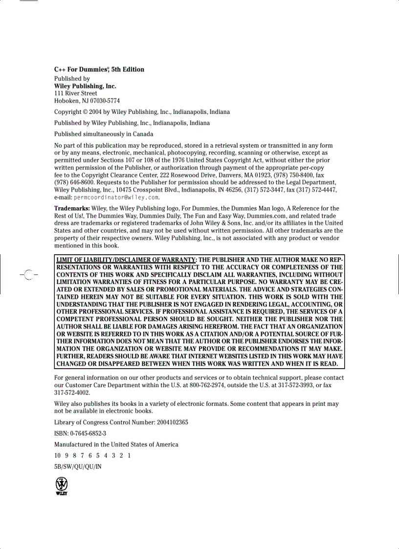 image for page C for Dummies 1