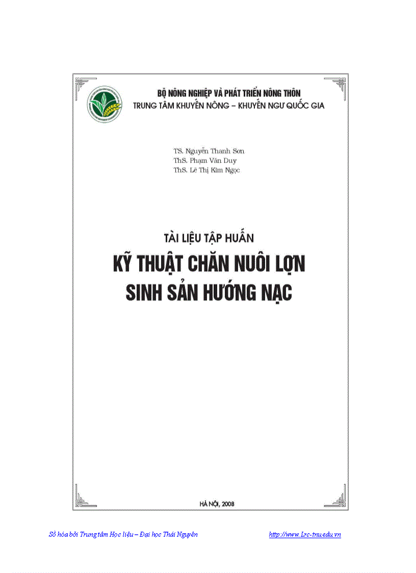 Kỹ thuật chăn nuôi lợn sinh sản hướng nạc