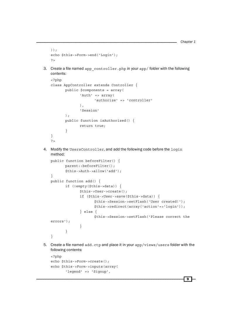 image for page CakePHP 1 3 Application Development Cookbook