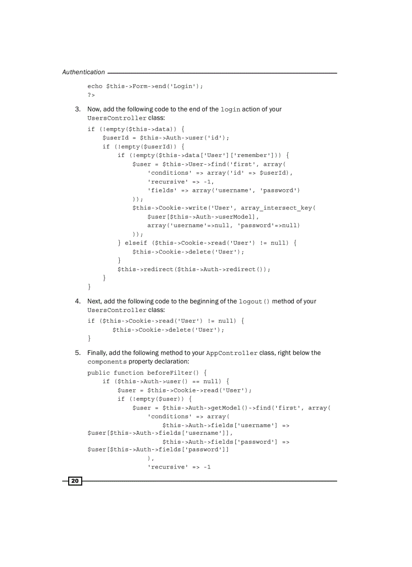 image for page CakePHP 1 3 Application Development Cookbook