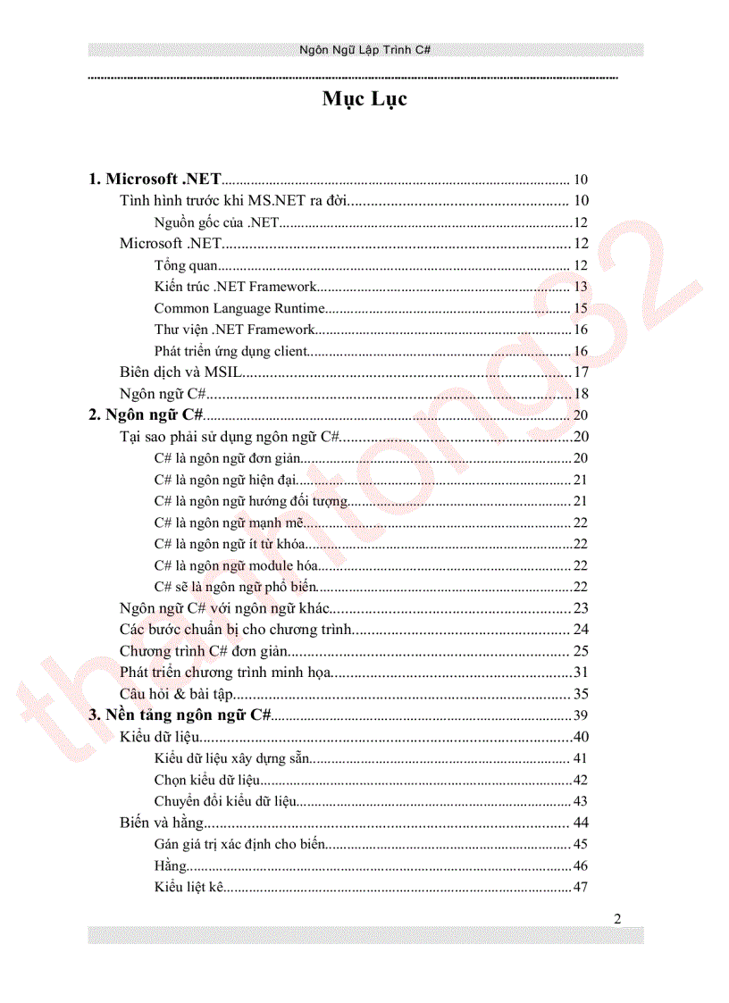 image for page Ngôn ngữ lập trình c