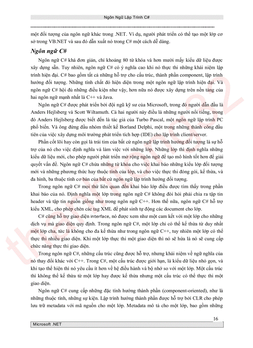 image for page Ngôn ngữ lập trình c