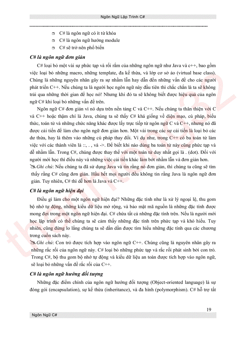 image for page Ngôn ngữ lập trình c