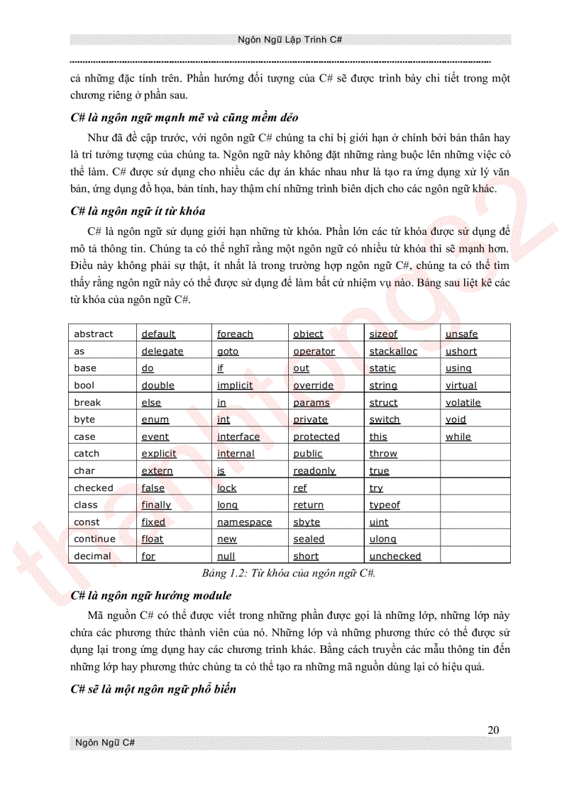 image for page Ngôn ngữ lập trình c