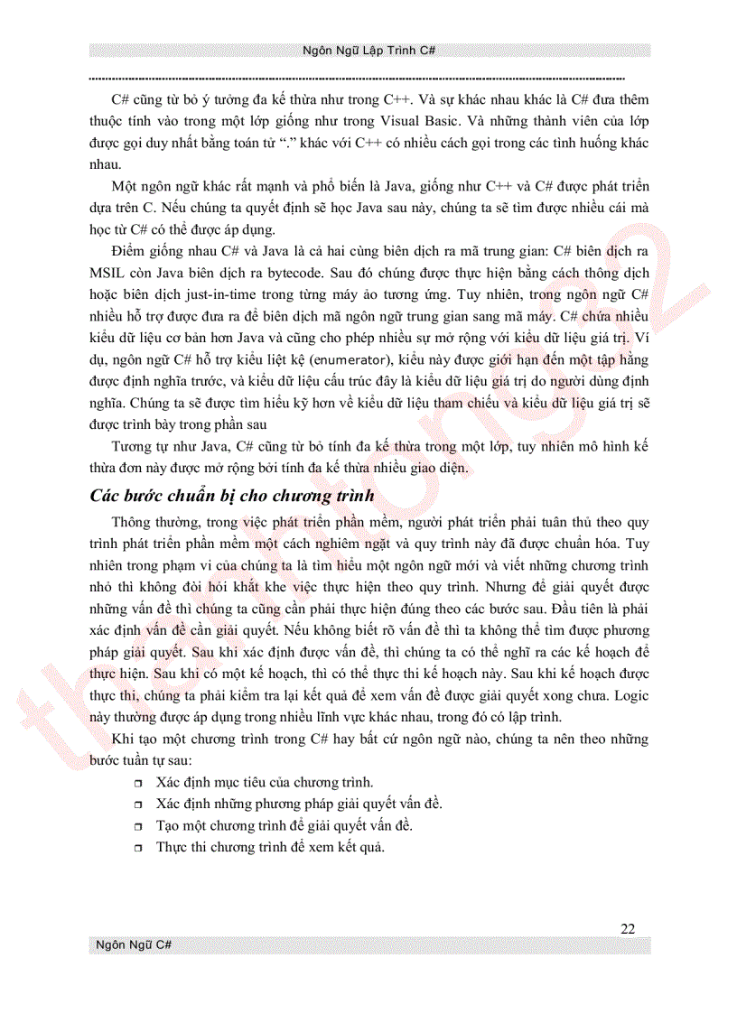 image for page Ngôn ngữ lập trình c