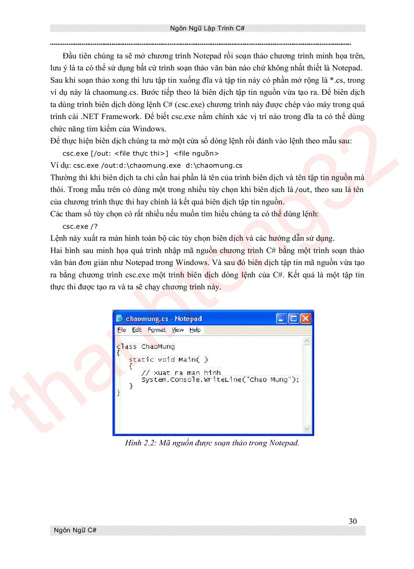 image for page Ngôn ngữ lập trình c