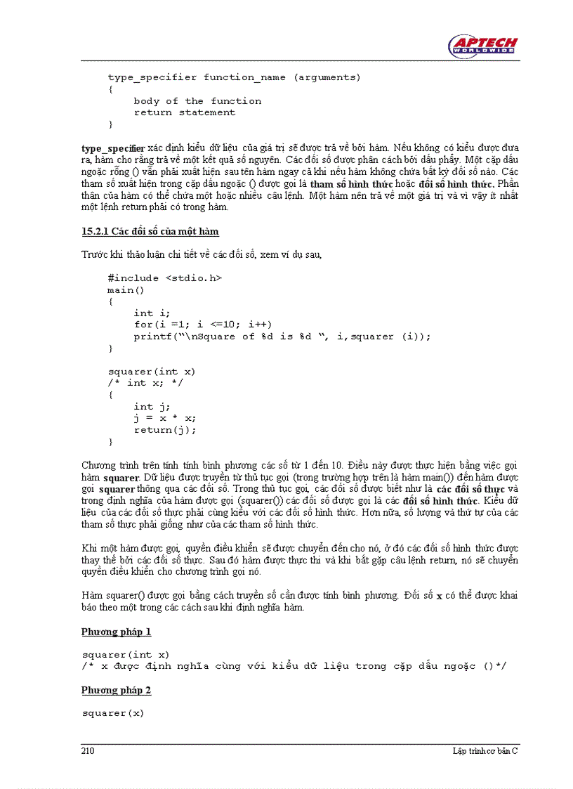 image for page Hàm trong C