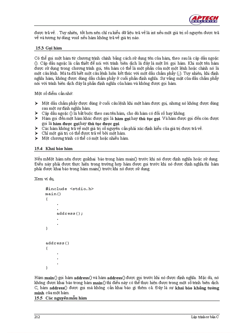 image for page Hàm trong C