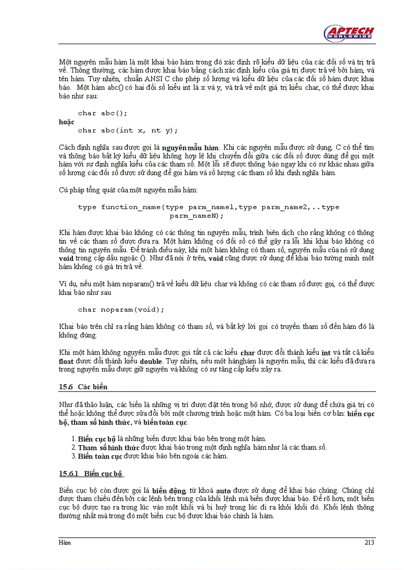 image for page Hàm trong C