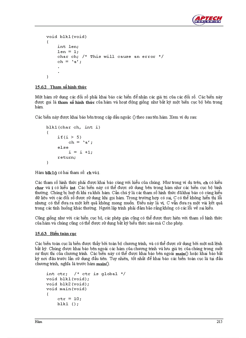 image for page Hàm trong C