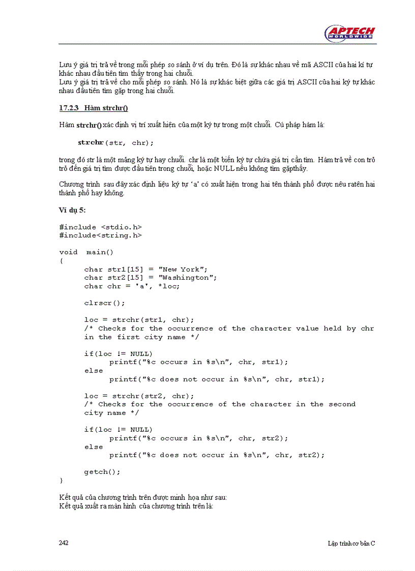 image for page Chuỗi trong C