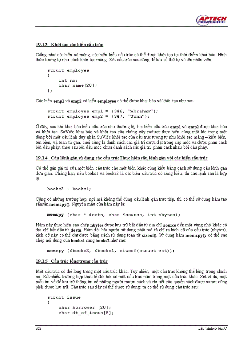 image for page Các Kiểu dữ liệu Nâng cao và Sắp xếp trong C