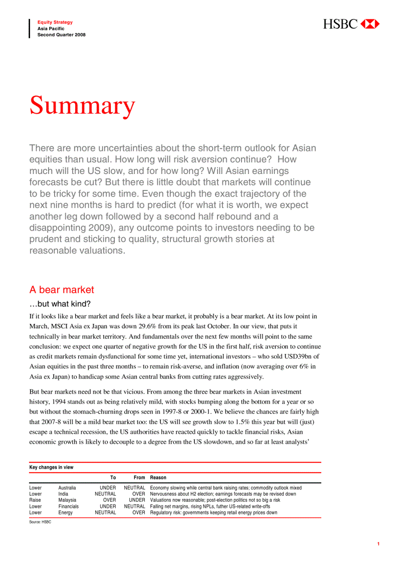 Bản báo cáo của HSBC quý 2 năm 2008 tiếng Anh