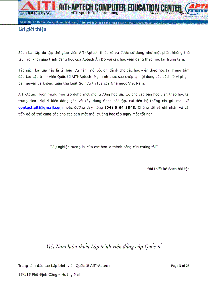 image for page Bài tập MySQL