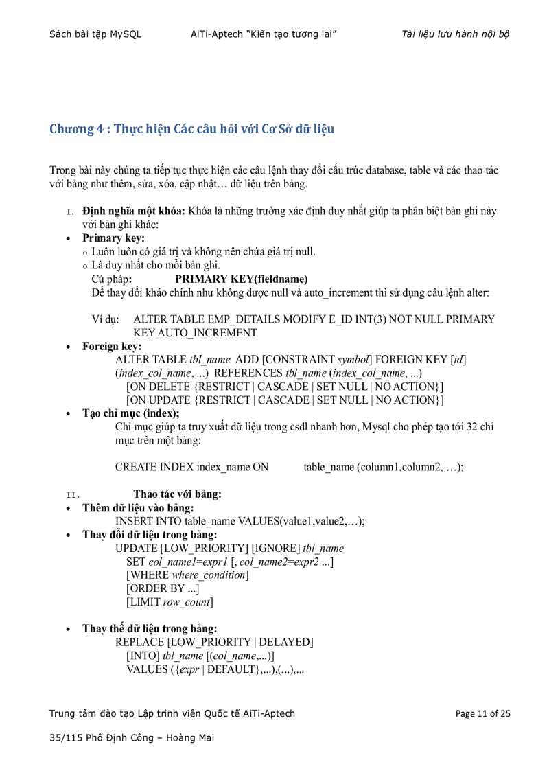 image for page Bài tập MySQL