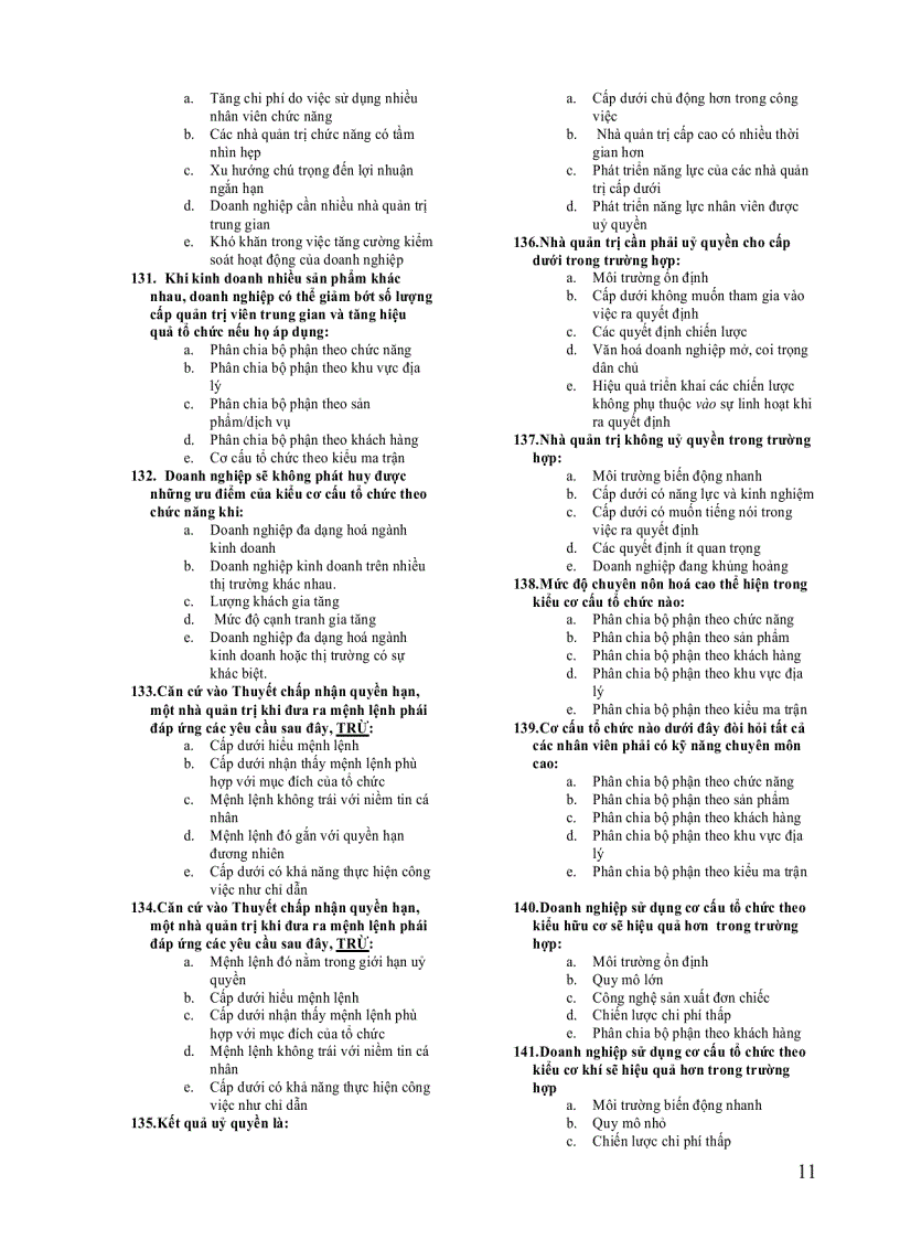 image for page Trắc nghiệm quản trị học đại cương