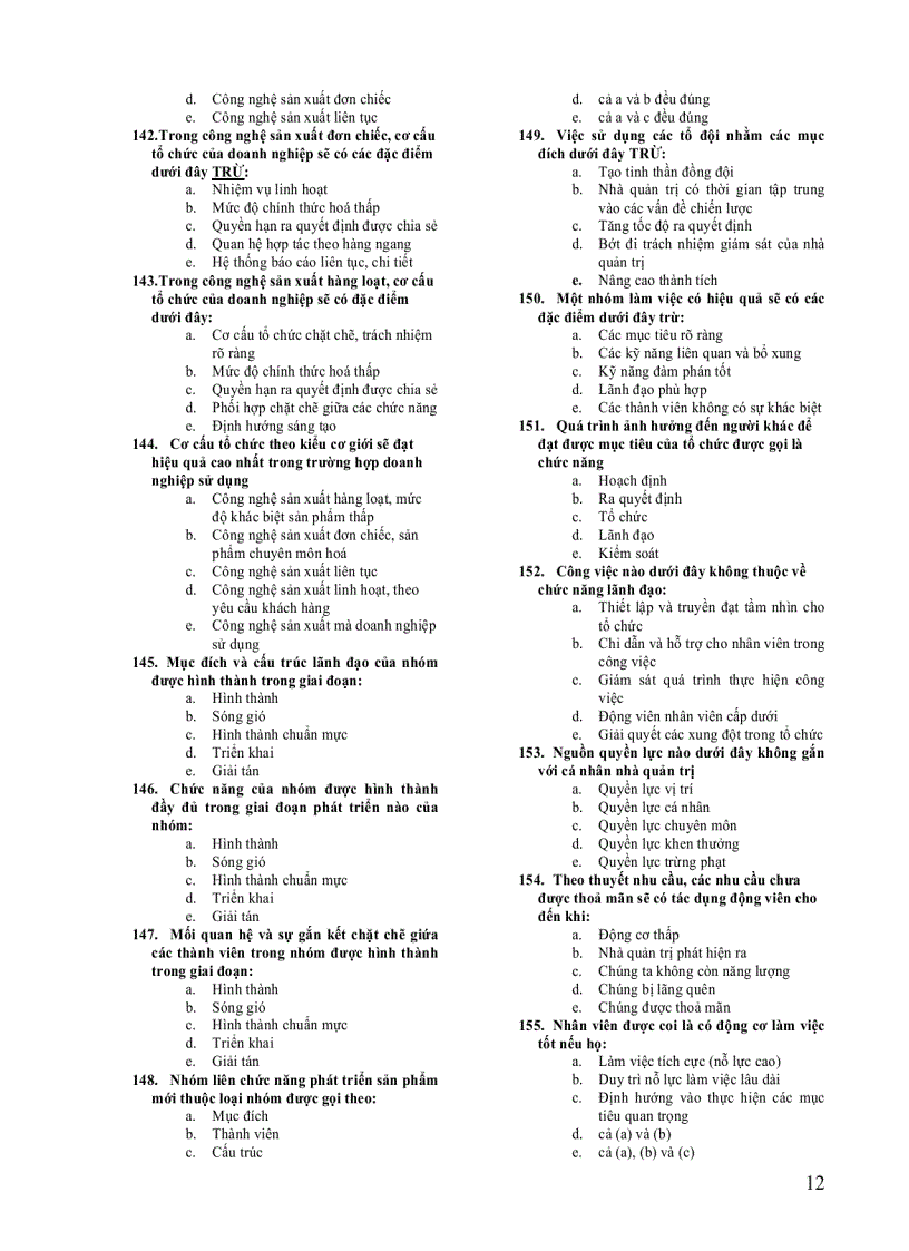 image for page Trắc nghiệm quản trị học đại cương