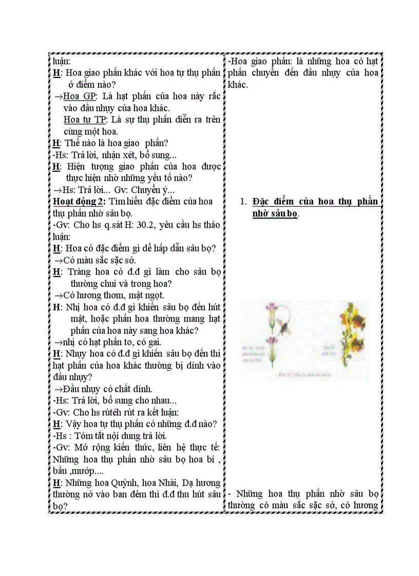 Sinh học THỤ PHẤN T1