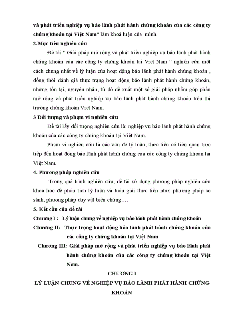 image for page Thực trạng giải pháp mở rộng và phát triển nghiệp vụ bảo lãnh phát hành chứng khoán của các công ty chứng khoán tại Việt Nam