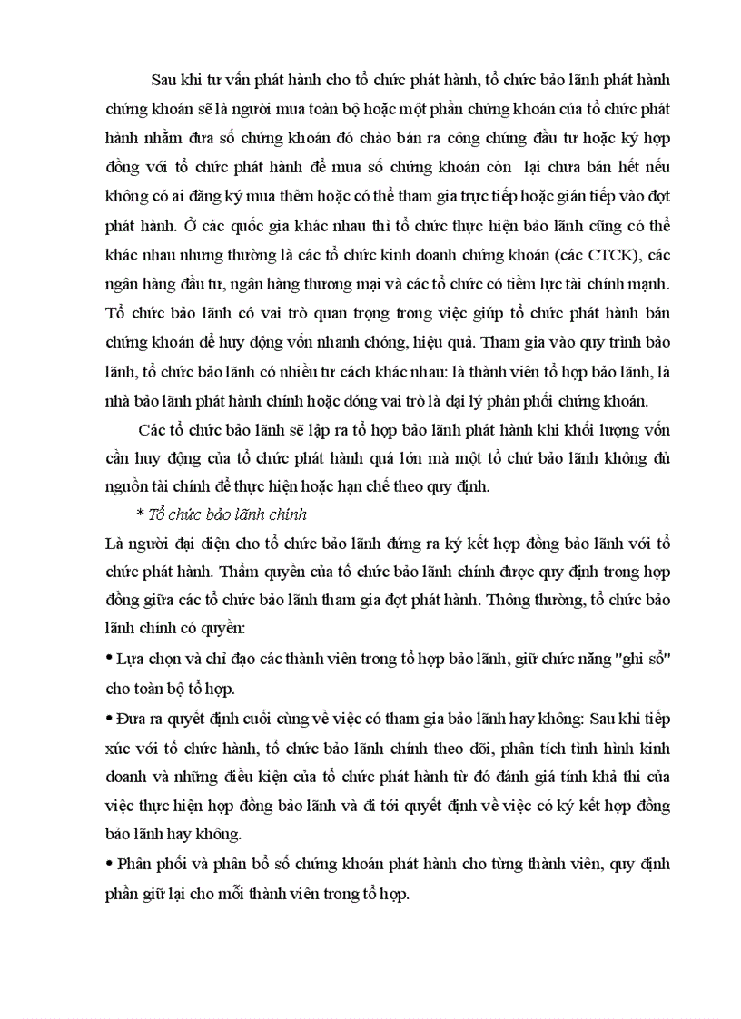 image for page Thực trạng giải pháp mở rộng và phát triển nghiệp vụ bảo lãnh phát hành chứng khoán của các công ty chứng khoán tại Việt Nam