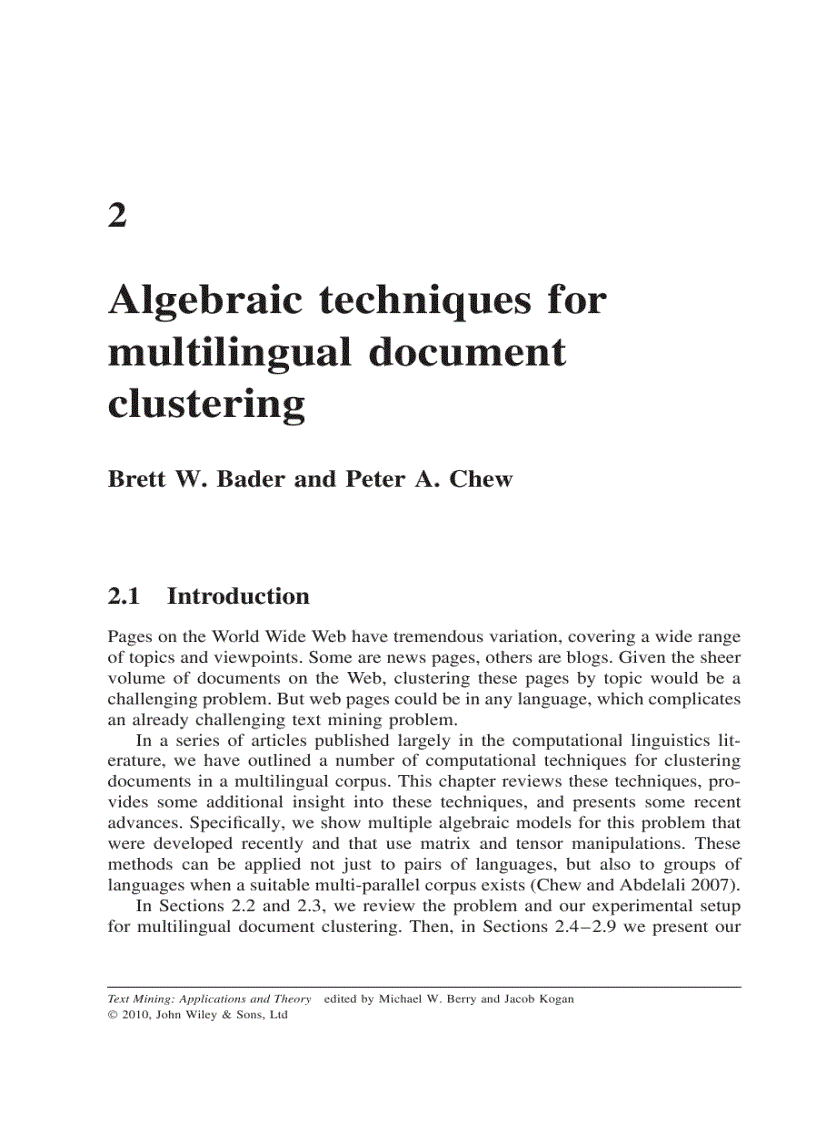 image for page Text Mining Applications and Theory