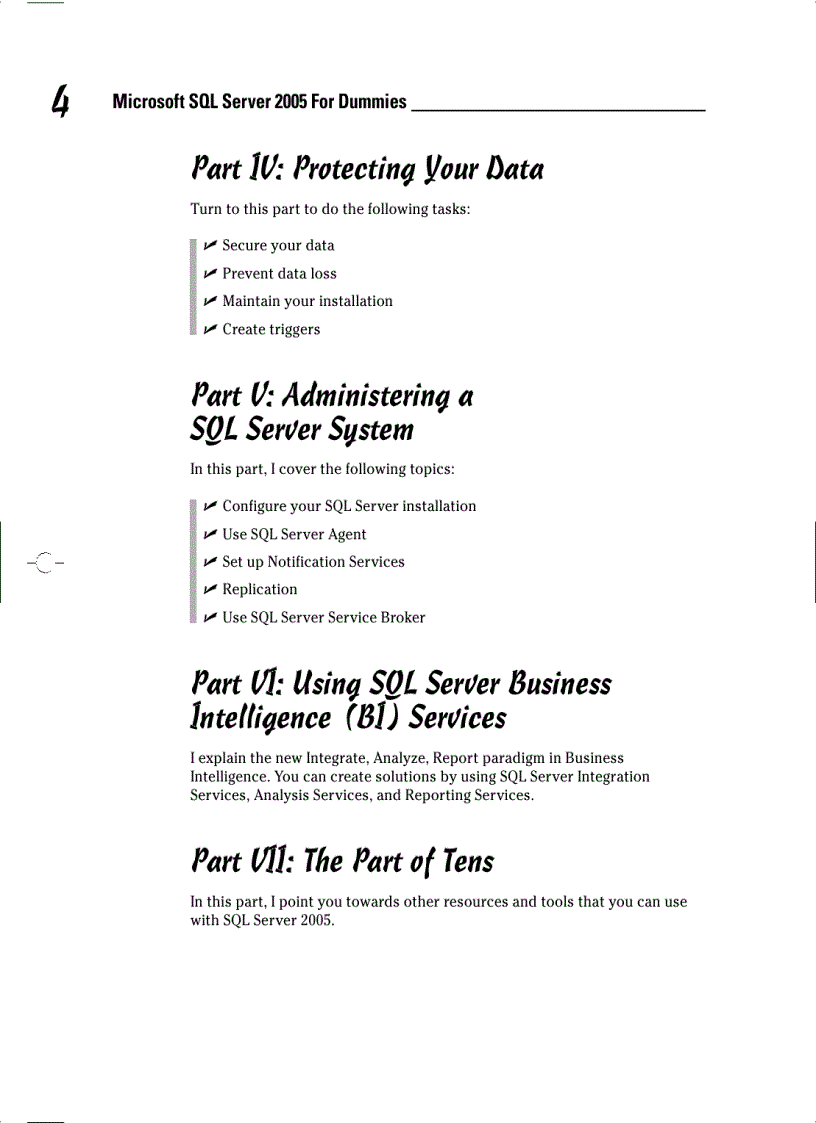 image for page Microsoft SQL Server 2005 for Dummies