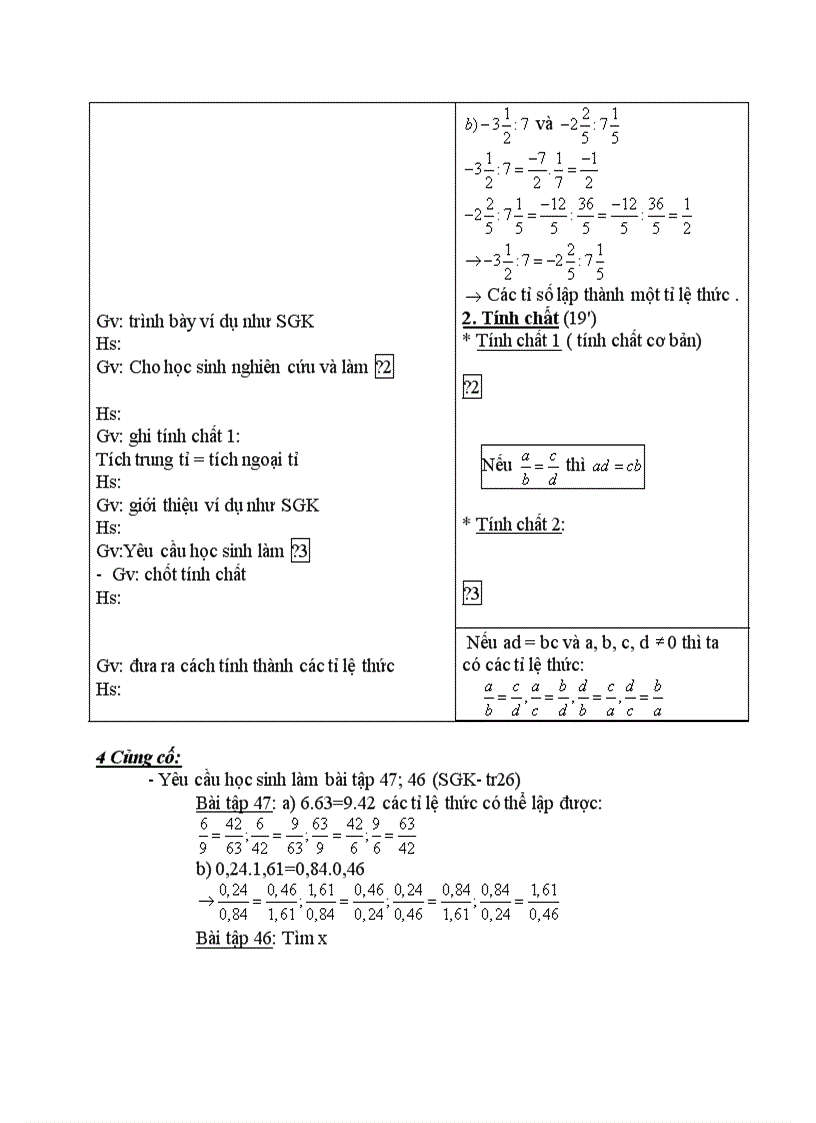 Đại số Tỉ lệ thức