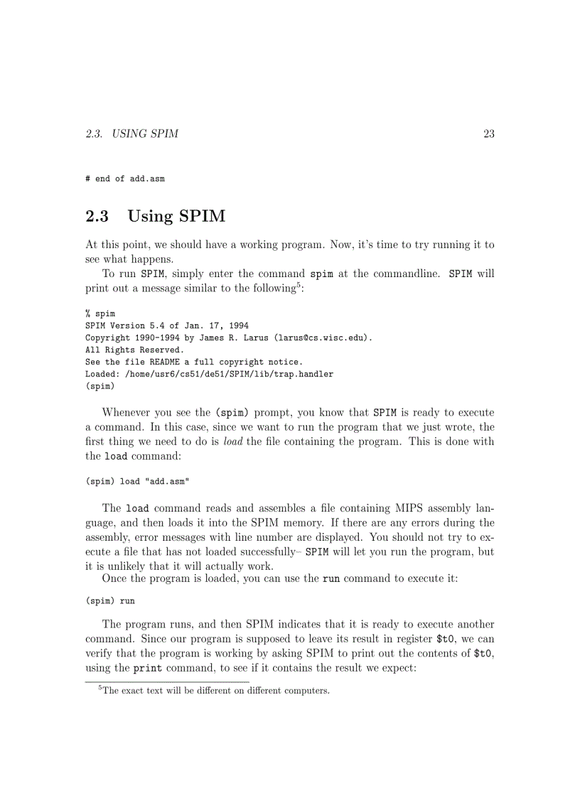 image for page MIPS Assembly Language Programming