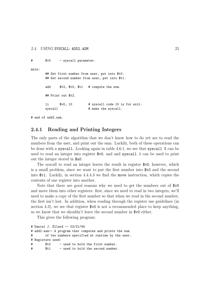 image for page MIPS Assembly Language Programming