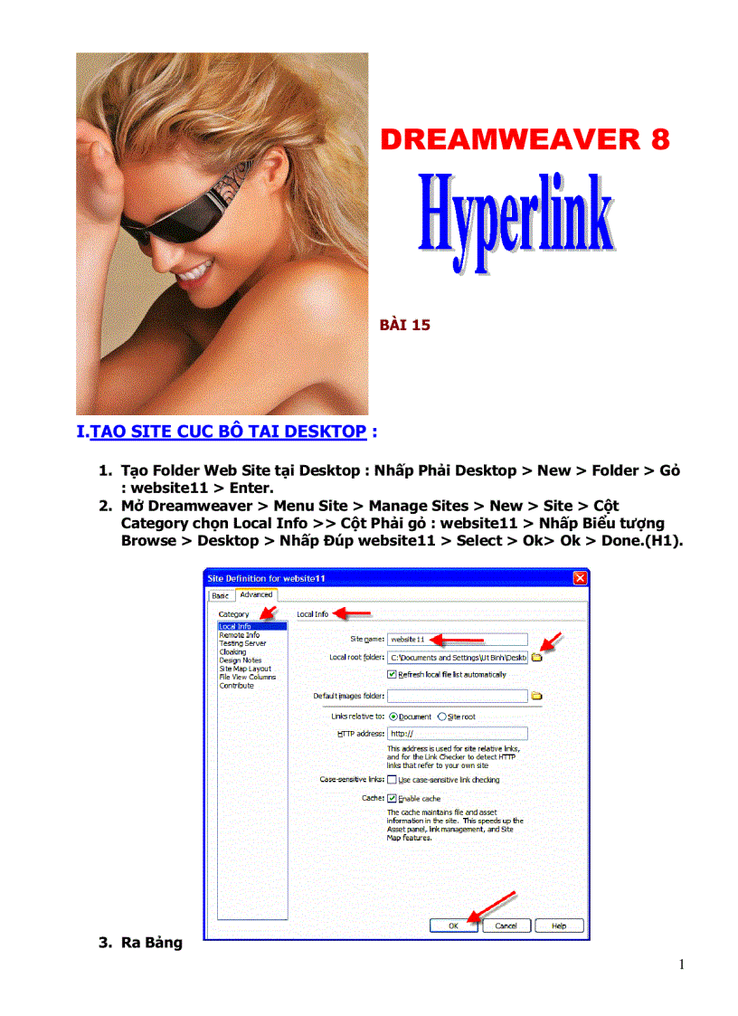 image for page Dreamweaver 8 Hyperlink