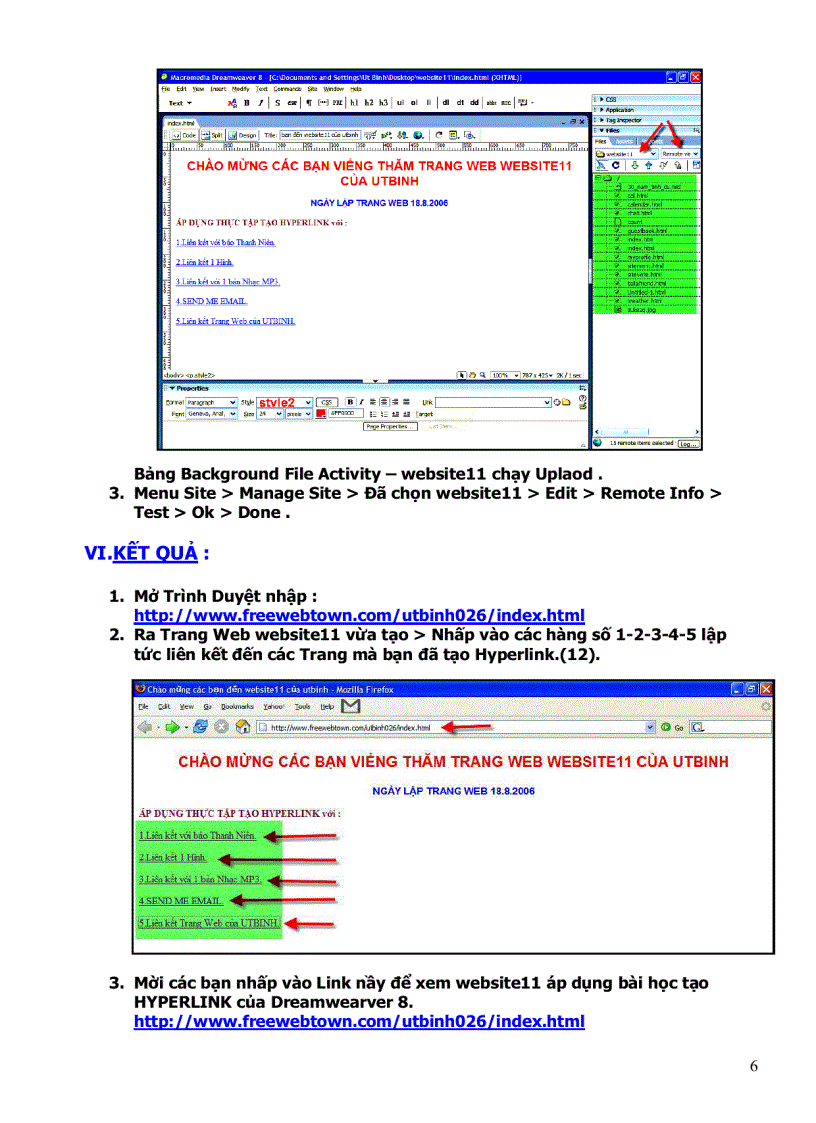 image for page Dreamweaver 8 Hyperlink