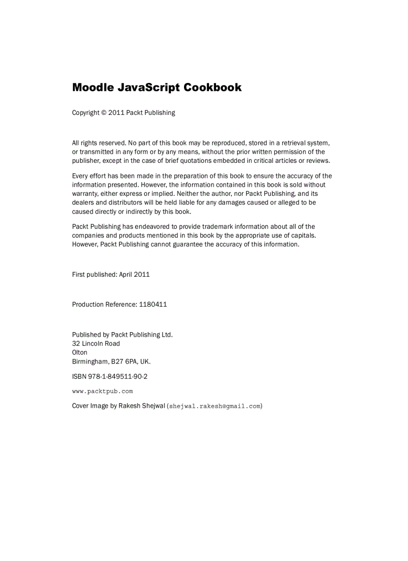 Moodle JavaScript Cookbook