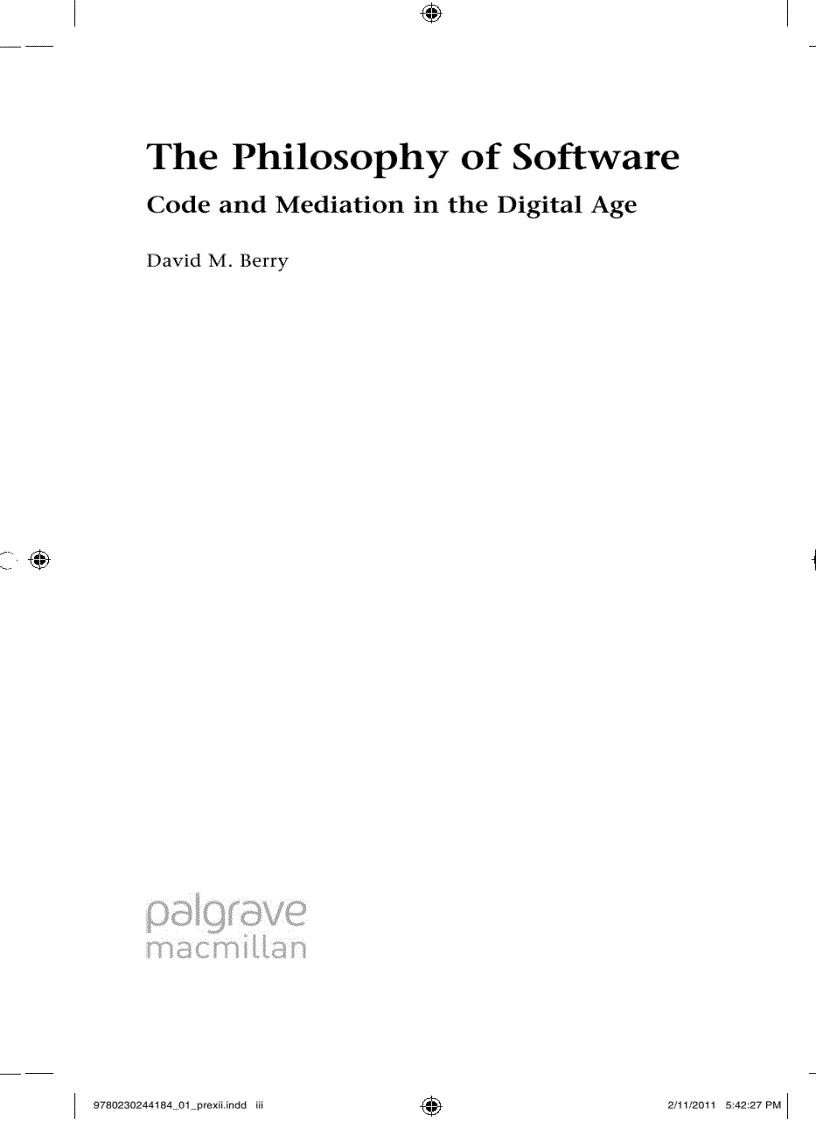 image for page The Philosophy of Software Code and Mediation in the Digital Age
