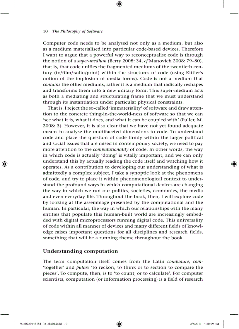 image for page The Philosophy of Software Code and Mediation in the Digital Age