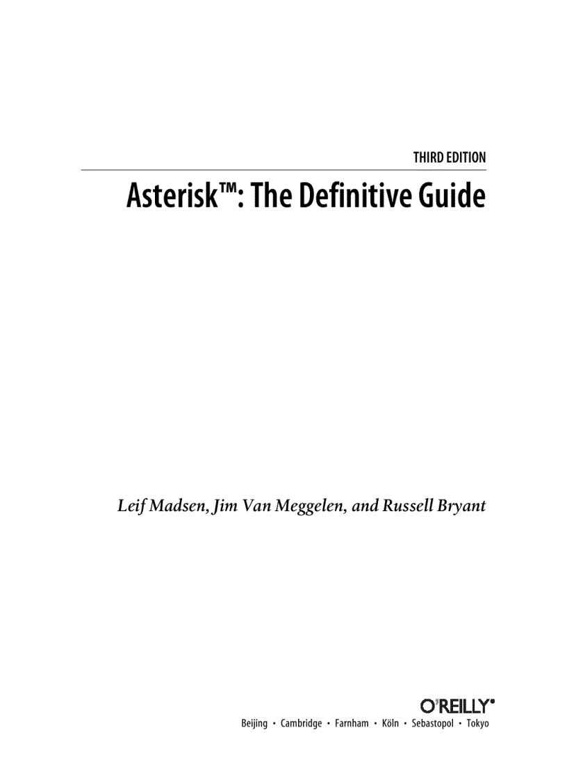 image for page Asterisk The Definitive Guide