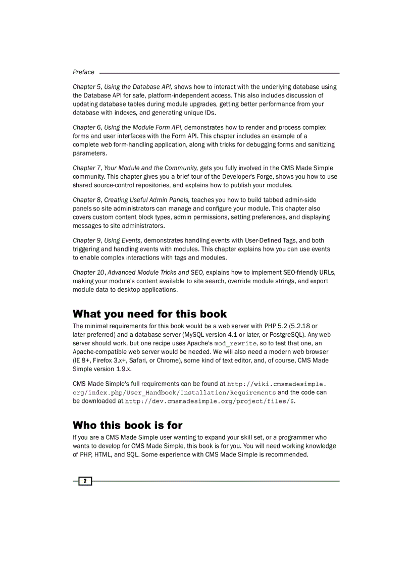 image for page CMS Made Simple Development Cookbook