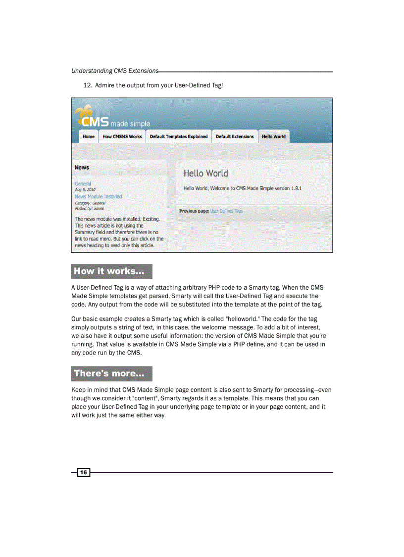 image for page CMS Made Simple Development Cookbook