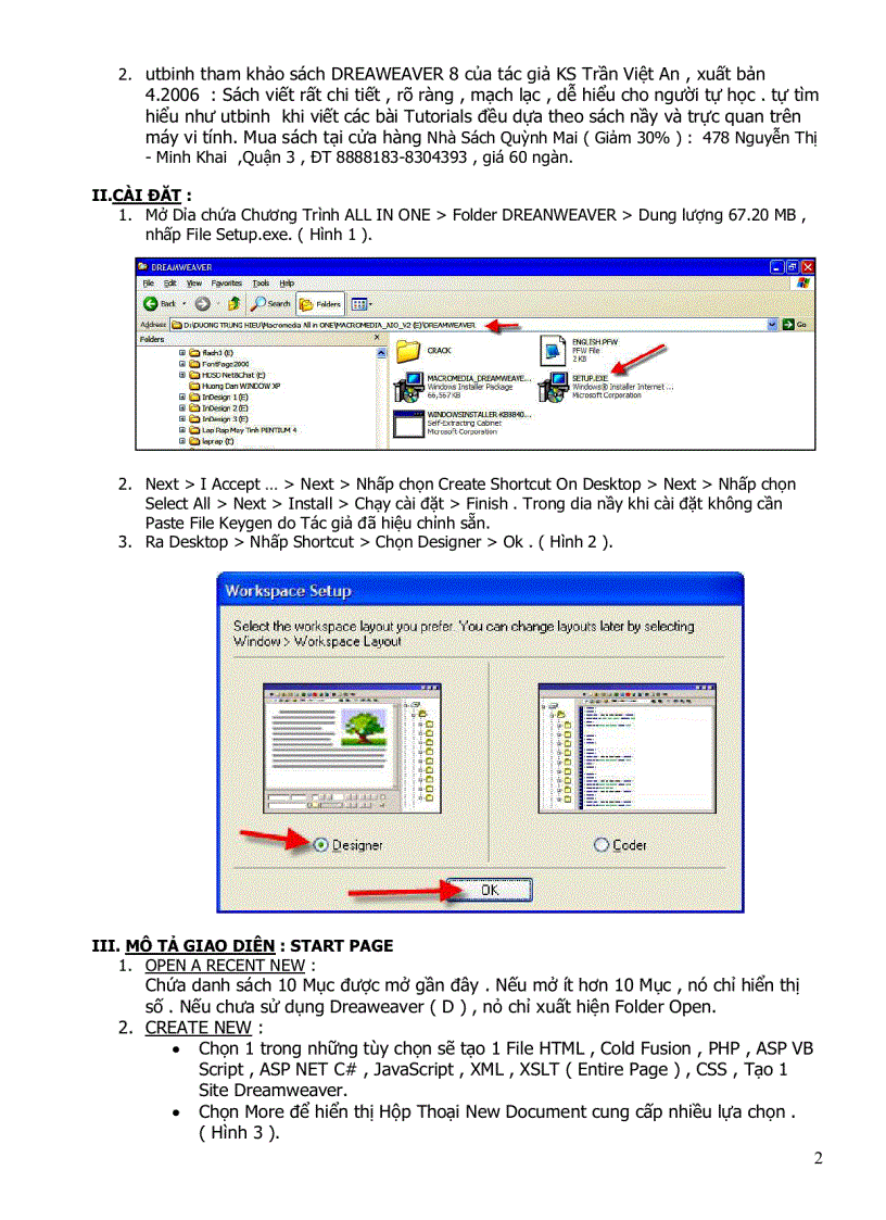 image for page Start page Dreamweaver 8