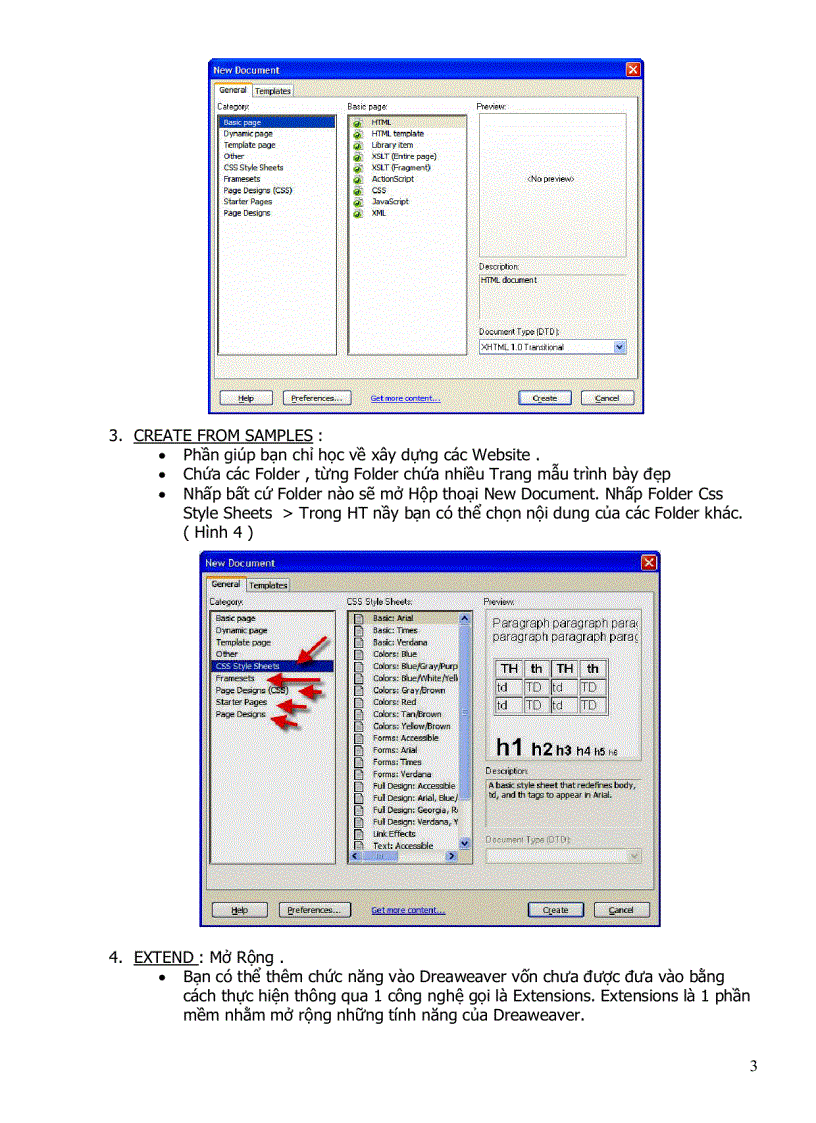 image for page Start page Dreamweaver 8
